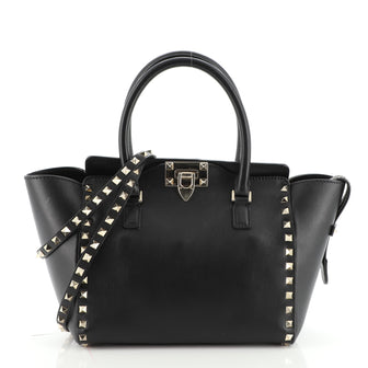 Valentino Rockstud Tote Rigid Leather Small