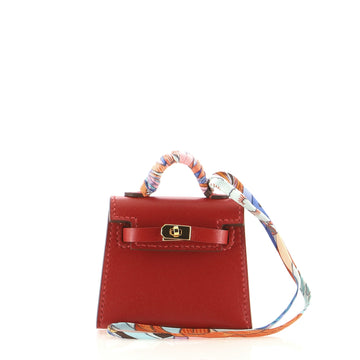Hermes Kelly Twilly Bag Charm Tadelakt