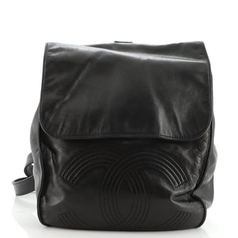 Chanel Vintage CC Flap Backpack Leather Medium