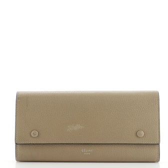 Celine Multifunction Flap Wallet Leather Large