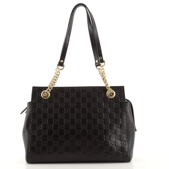 Gucci Soft Signature Shoulder Bag Guccissima Leather Medium