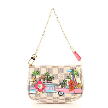 Louis Vuitton Pochette Accessoires Limited Edition Vivienne Xmas Damier Mini