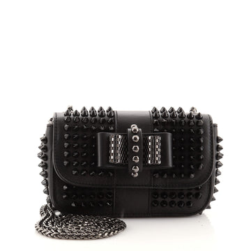Christian Louboutin Sweet Charity Crossbody Bag Spiked Leather Mini