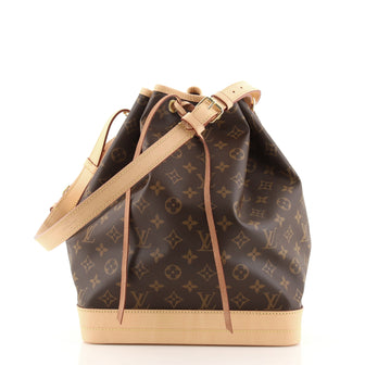 Louis Vuitton Noe Handbag Monogram Canvas Large