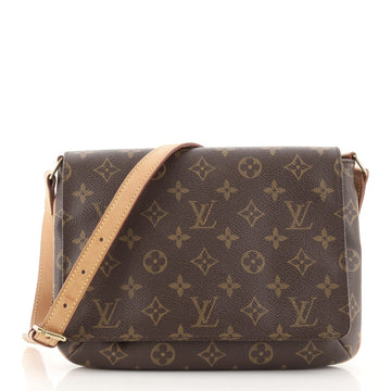 Louis Vuitton Musette Tango Handbag Monogram Canvas