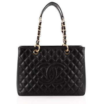 Chanel Grand Shopping Tote Quilted Caviar