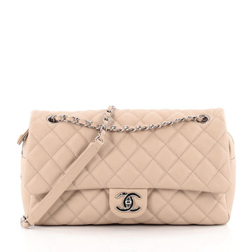 Chanel Easy Flap Bag Quilted Caviar Jumbo
