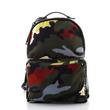 Valentino Rockstud Backpack Camo Nylon Medium