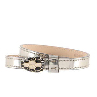 Bvlgari Serpenti Forever Double Wrap Bracelet Leather