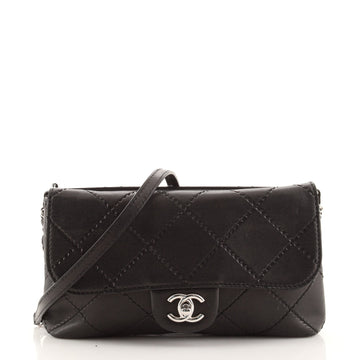 Chanel Ultimate Stitch Zip Flap Bag Stitched Lambskin Medium