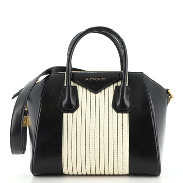 Givenchy Antigona Bag Glazed Leather with Vertical Quilted Detail Small