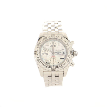 Breitling Cockpit Galactic Chronograph Automatic Watch Stainless Steel with Mother of Pearl 39
