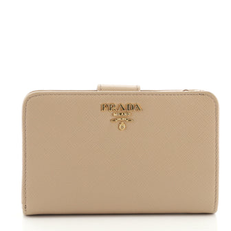 Prada French Wallet Saffiano Leather Compact
