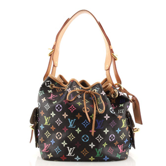 Louis Vuitton Petit Noe Handbag Monogram Multicolor Black 1125182