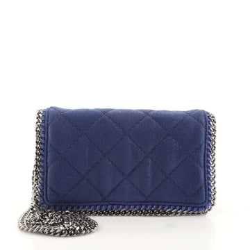Stella McCartney Falabella Flap Crossbody Bag Quilted Shaggy Deer Mini