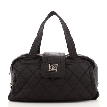 Chanel Sport Line Bowler Bag Quilted Nylon