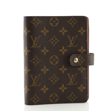 Louis Vuitton Ring Agenda Cover Monogram Canvas MM