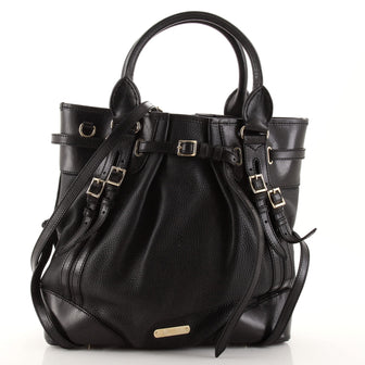 Burberry Bridle Whipstitch Tote Leather Medium