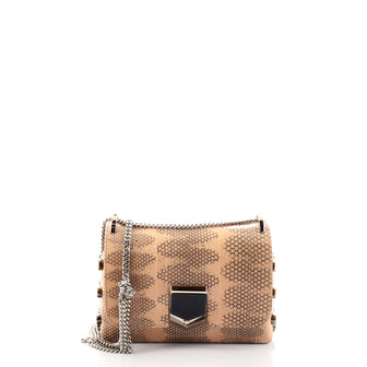 Jimmy Choo Lockett Petite Shoulder Bag Snakeskin