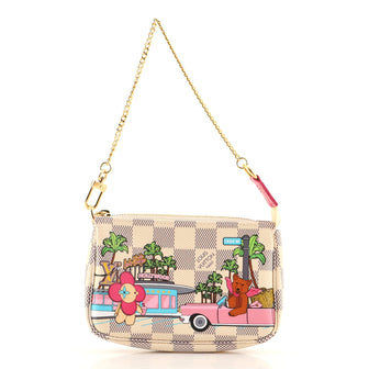 Louis Vuitton Pochette Accessoires Limited Edition Vivienne Xmas Damier Mini