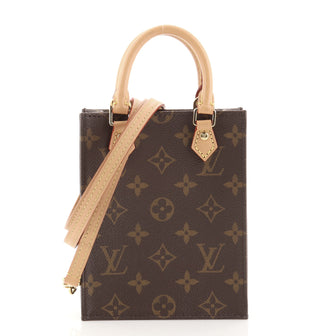 Louis Vuitton Petit Sac Plat Bag Monogram Canvas