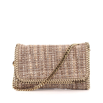 Stella McCartney Falabella Shoulder Bag Woven Tweed Small