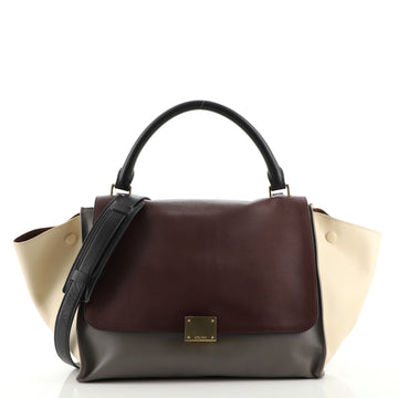 Celine Tricolor Trapeze Bag Leather Medium
