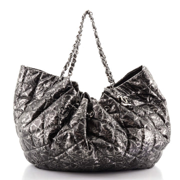 Chanel Rock In Moscow Cabas Quilted Printed Vinyl Large