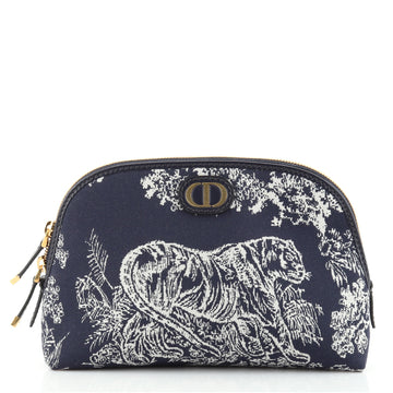 Christian Dior 30 Montaigne Cosmetic Pouch Jacquard Canvas Medium