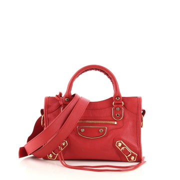 Balenciaga City Giant Studs Bag Leather Mini
