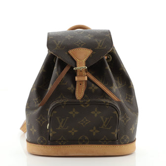 Louis Vuitton Vintage Montsouris Backpack Monogram Canvas PM