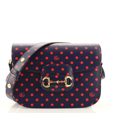Gucci Horsebit 1955 Shoulder Bag Printed Leather Small