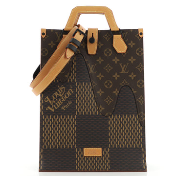 Louis Vuitton Nigo Tote Limited Edition Giant Damier and Monogram Canvas Mini