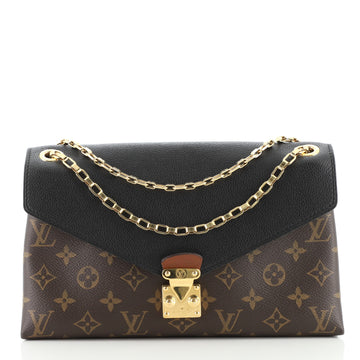 Louis Vuitton Pallas Chain Shoulder Bag Monogram Canvas and Calfskin