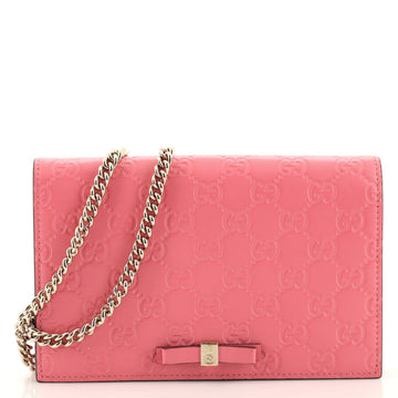 Gucci Signature Wallet on Chain Guccissima Leather