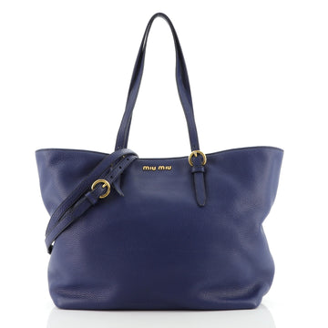 Miu Miu Convertible Tote Leather Medium
