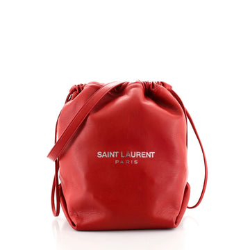 Saint Laurent Teddy Bucket Bag Leather Large