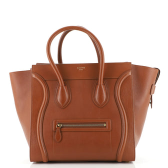 Celine Luggage Bag Grainy Leather Mini