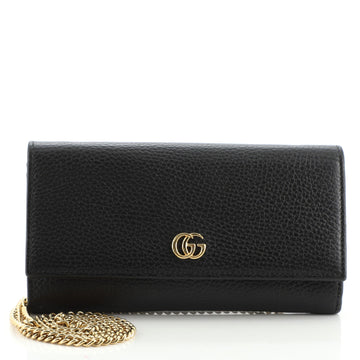 Gucci Petite GG Marmont Chain Wallet Leather Mini