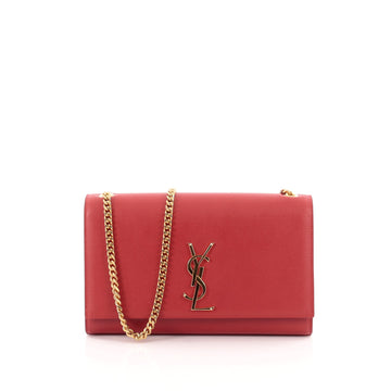 Saint Laurent Classic Monogram Crossbody Bag Grainy Leather Medium