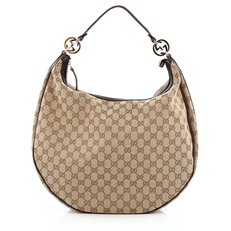 Gucci Twins Hobo GG Canvas Large