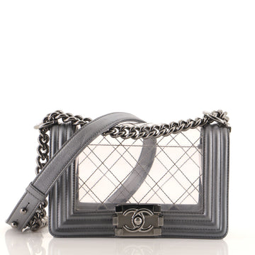 Chanel Boy Flap Bag Quilted PVC and Calfskin Small