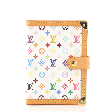 Louis Vuitton Ring Agenda Cover Monogram Multicolor with Leather PM