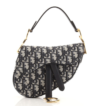 Christian Dior Saddle Handbag Oblique Canvas Mini