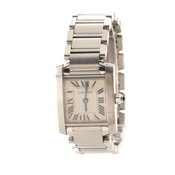 Cartier Tank Francaise Quartz Watch Stainless Steel 20