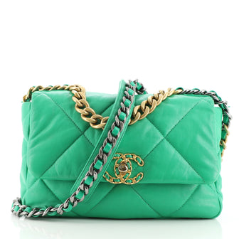 Chanel 19 Flap Bag Quilted Lambskin Medium