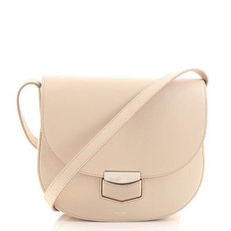 Celine Trotteur Crossbody Bag Grainy Leather Small