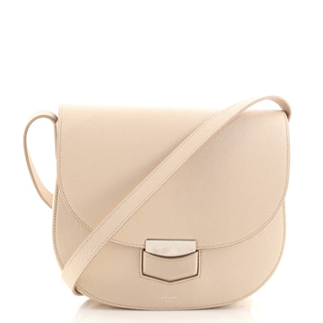 Celine Trotteur Crossbody Bag Grainy Leather Small