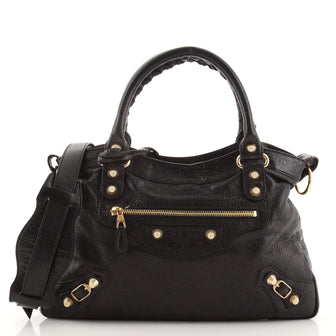 Balenciaga Town Giant Studs Bag Leather