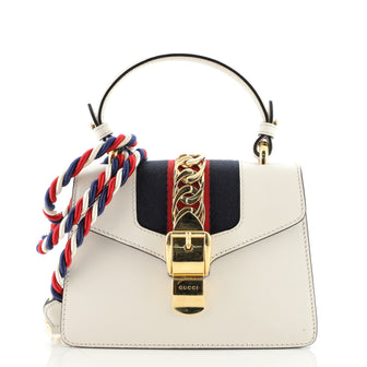 Gucci Sylvie Top Handle Bag Leather Mini